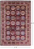 Turkmen Ersari Hand Knotted Wool Rug - 6' 10" X 10' 2" - Golden Nile