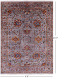 Peshawar Hand Knotted Wool Rug - 5' 2" X 6' 11" - Golden Nile