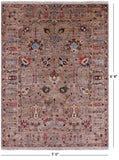 Peshawar Hand Knotted Wool Rug - 5' 0" X 6' 8" - Golden Nile