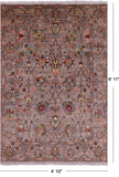 Peshawar Hand Knotted Wool Rug - 4' 10" X 6' 11" - Golden Nile