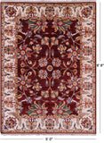 Persian Tabriz Hand Knotted Wool Rug - 5' 0" X 6' 8" - Golden Nile