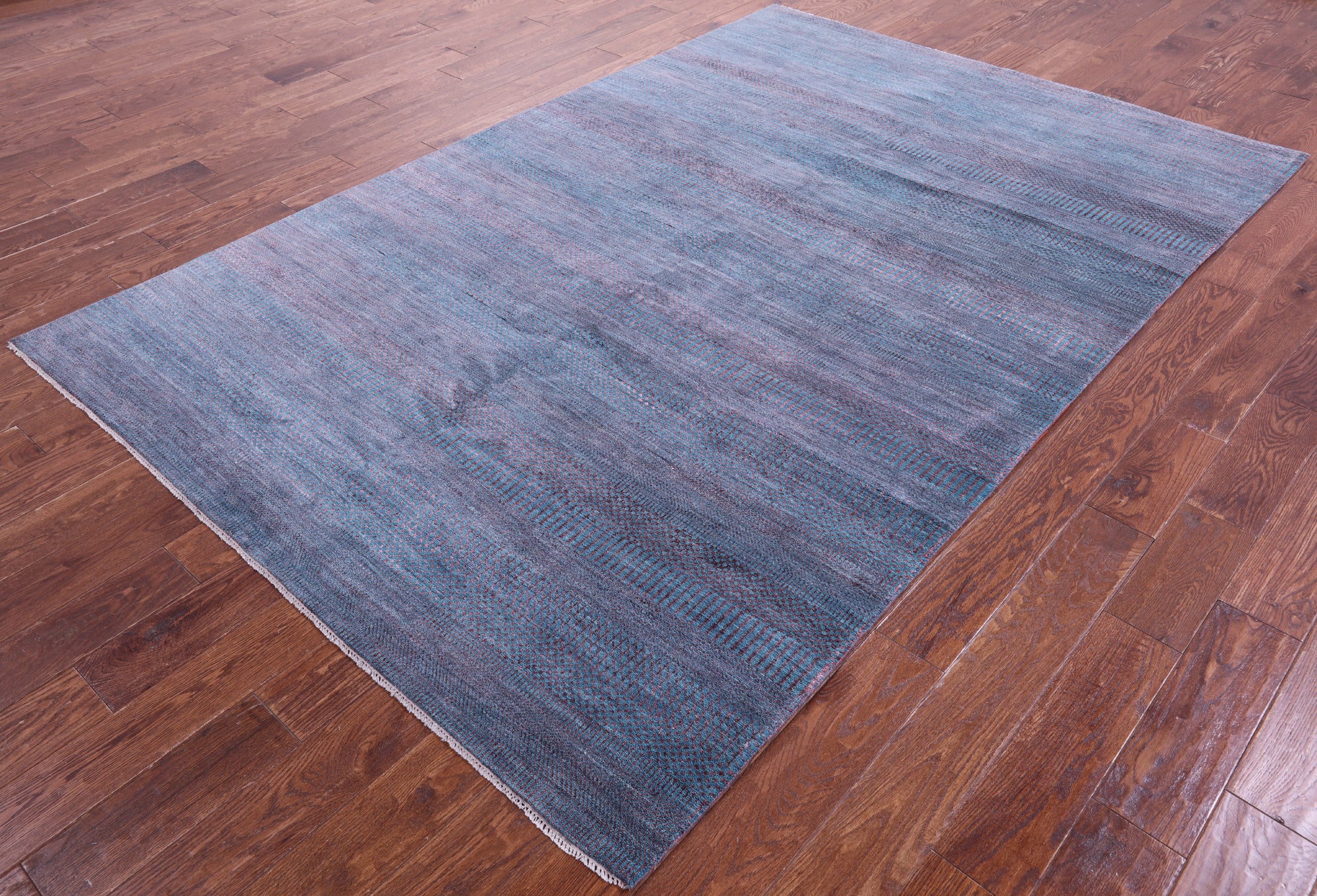 Savannah Grass Hand Knotted Wool & Silk Rug - 5' 11" X 8' 11" - Golden Nile