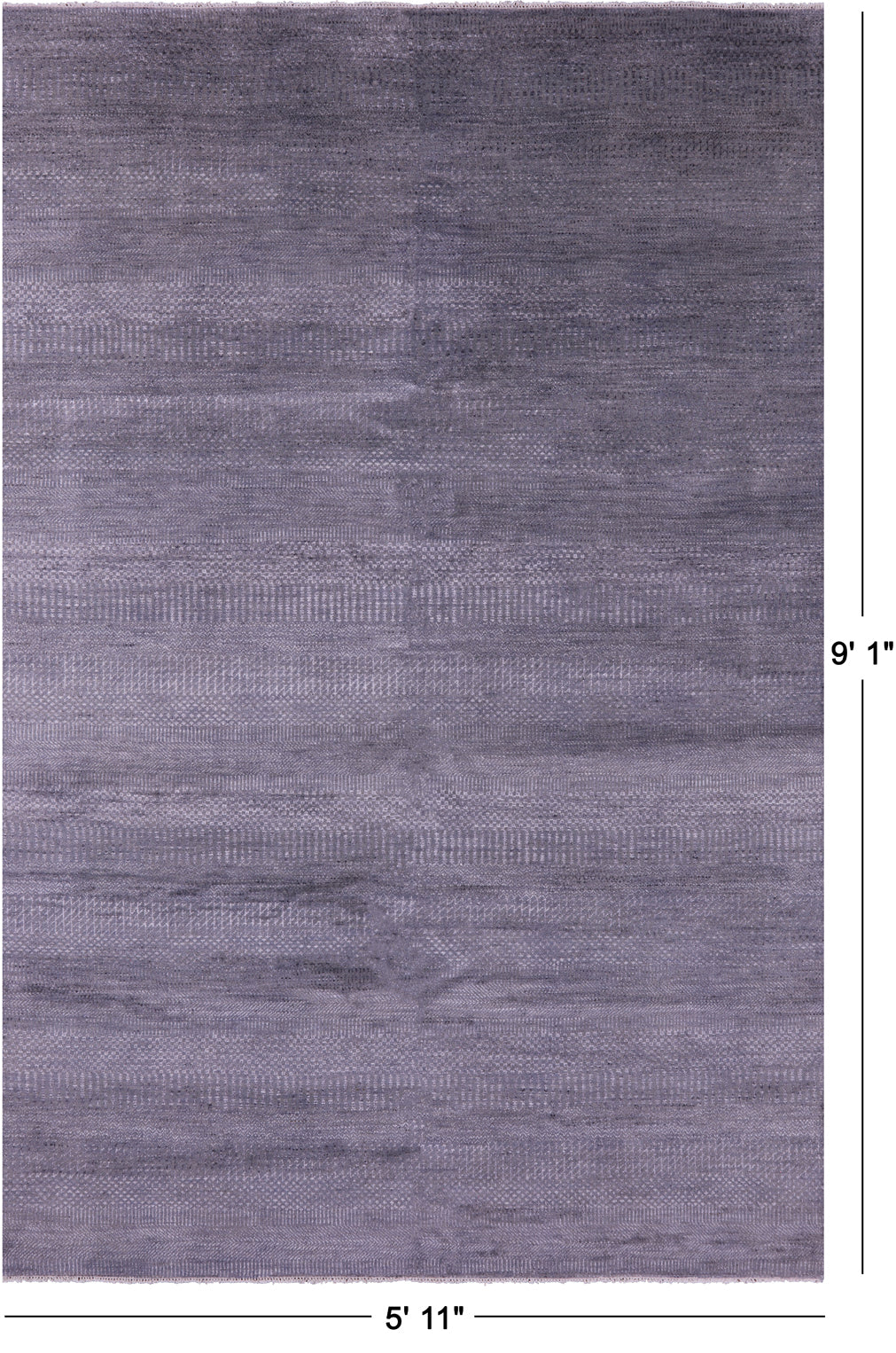 Savannah Grass Hand Knotted Wool & Silk Rug - 5' 11" X 9' 1"