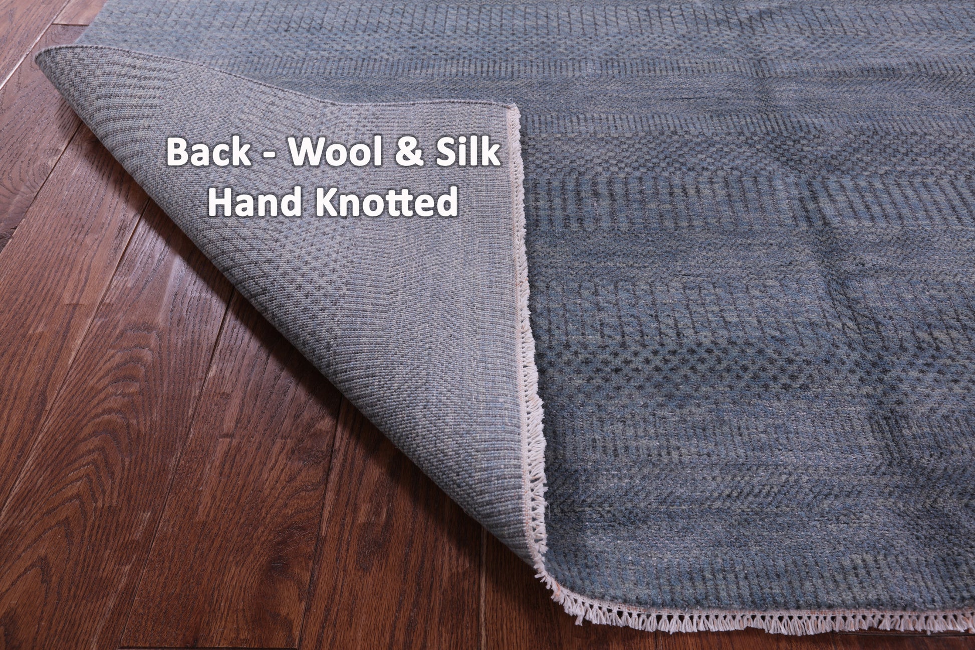Savannah Grass Handmade Wool & Silk Rug - 6' 0" X 9' 3" - Golden Nile