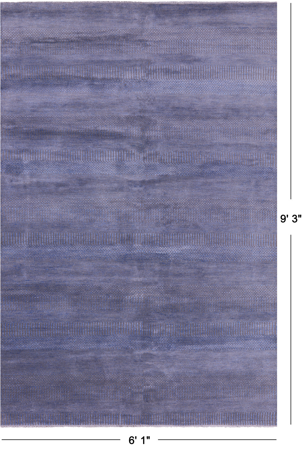 Savannah Grass Hand Knotted Wool & Silk Rug - 6' 1" X 9' 3"