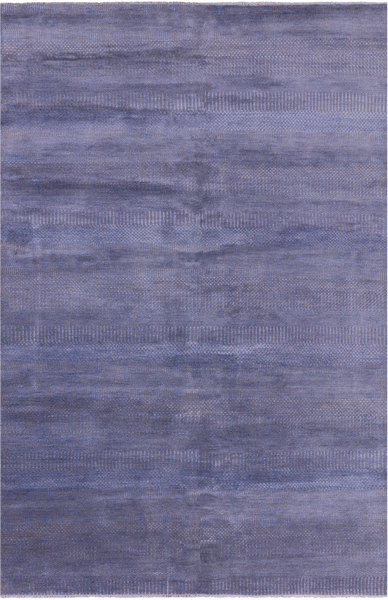 Savannah Grass Hand Knotted Wool & Silk Rug - 6' 1" X 9' 3"