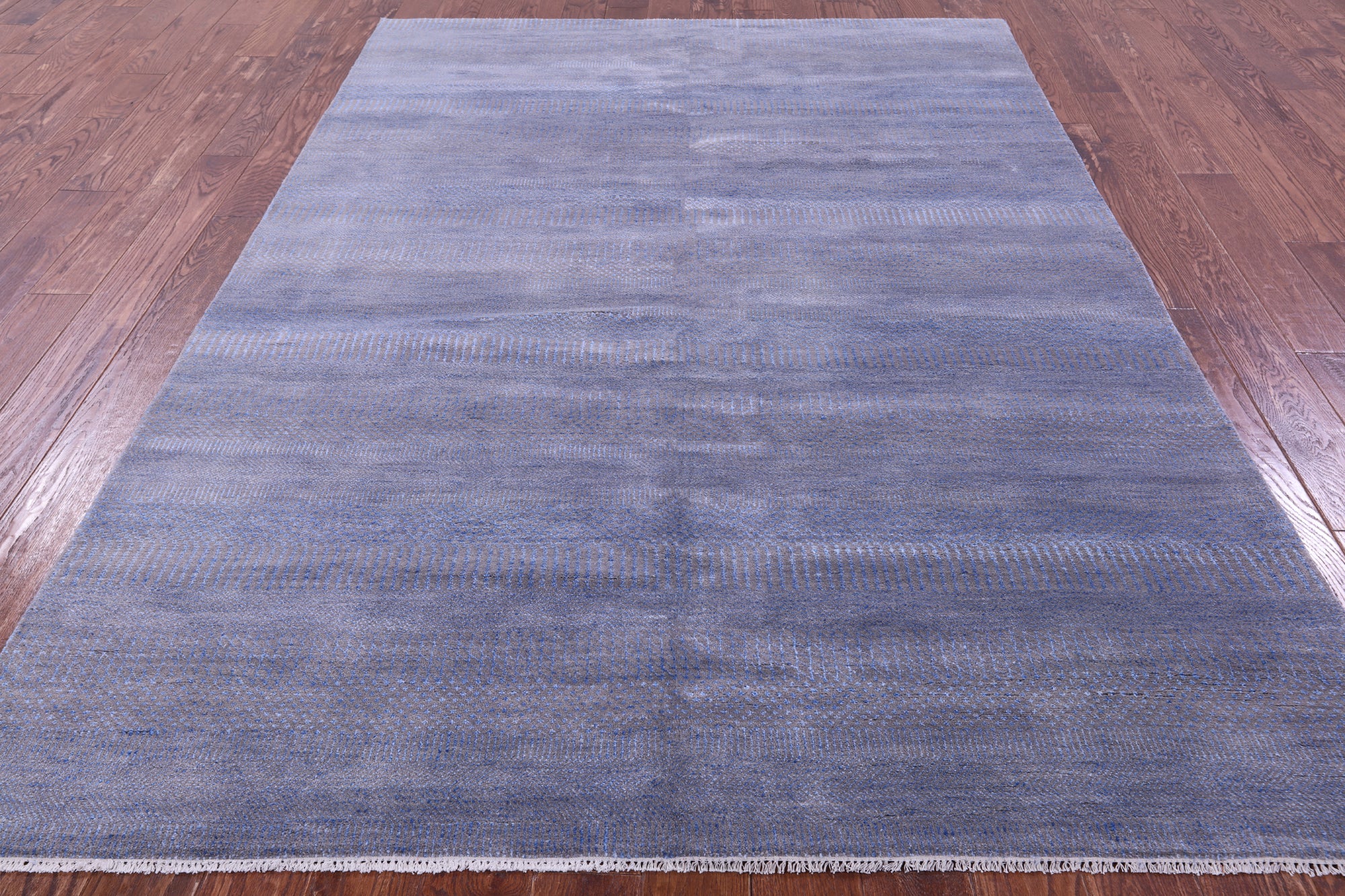 Savannah Grass Hand Knotted Wool & Silk Rug - 6' 1" X 9' 3"