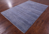 Savannah Grass Hand Knotted Wool & Silk Rug - 6' 1" X 9' 3"