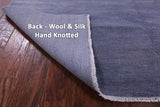 Savannah Grass Hand Knotted Wool & Silk Rug - 6' 1" X 9' 3"