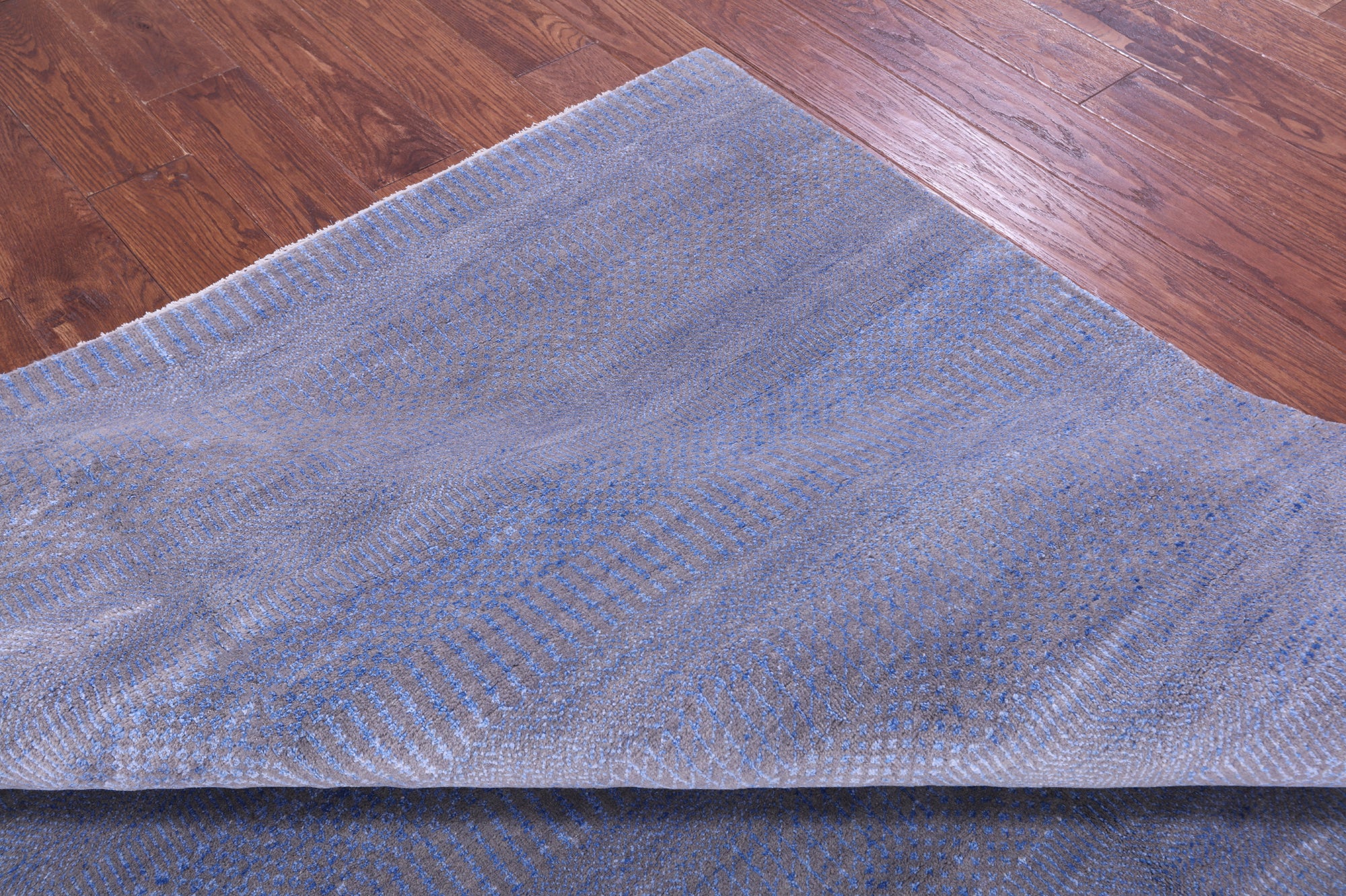 Savannah Grass Hand Knotted Wool & Silk Rug - 6' 1" X 9' 3"