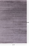 Savannah Grass Hand Knotted Wool & Silk Rug - 6' 1" X 9' 5" - Golden Nile