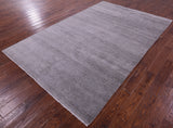 Savannah Grass Hand Knotted Wool & Silk Rug - 6' 1" X 9' 5" - Golden Nile