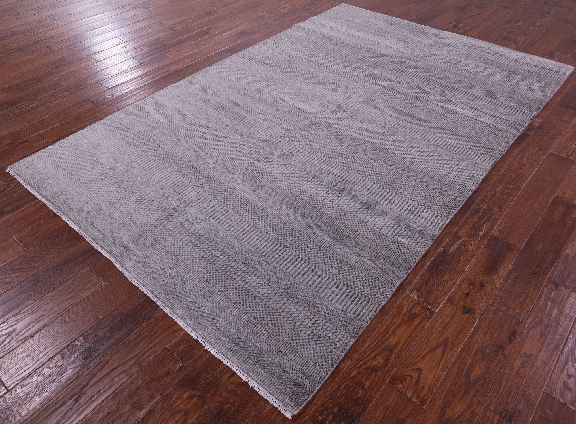 Savannah Grass Hand Knotted Wool & Silk Rug - 6' 1" X 9' 5" - Golden Nile