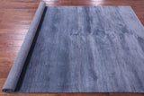 Blue Savannah Grass Handmade Wool & Silk Rug - 6' 0" X 9' 0" - Golden Nile