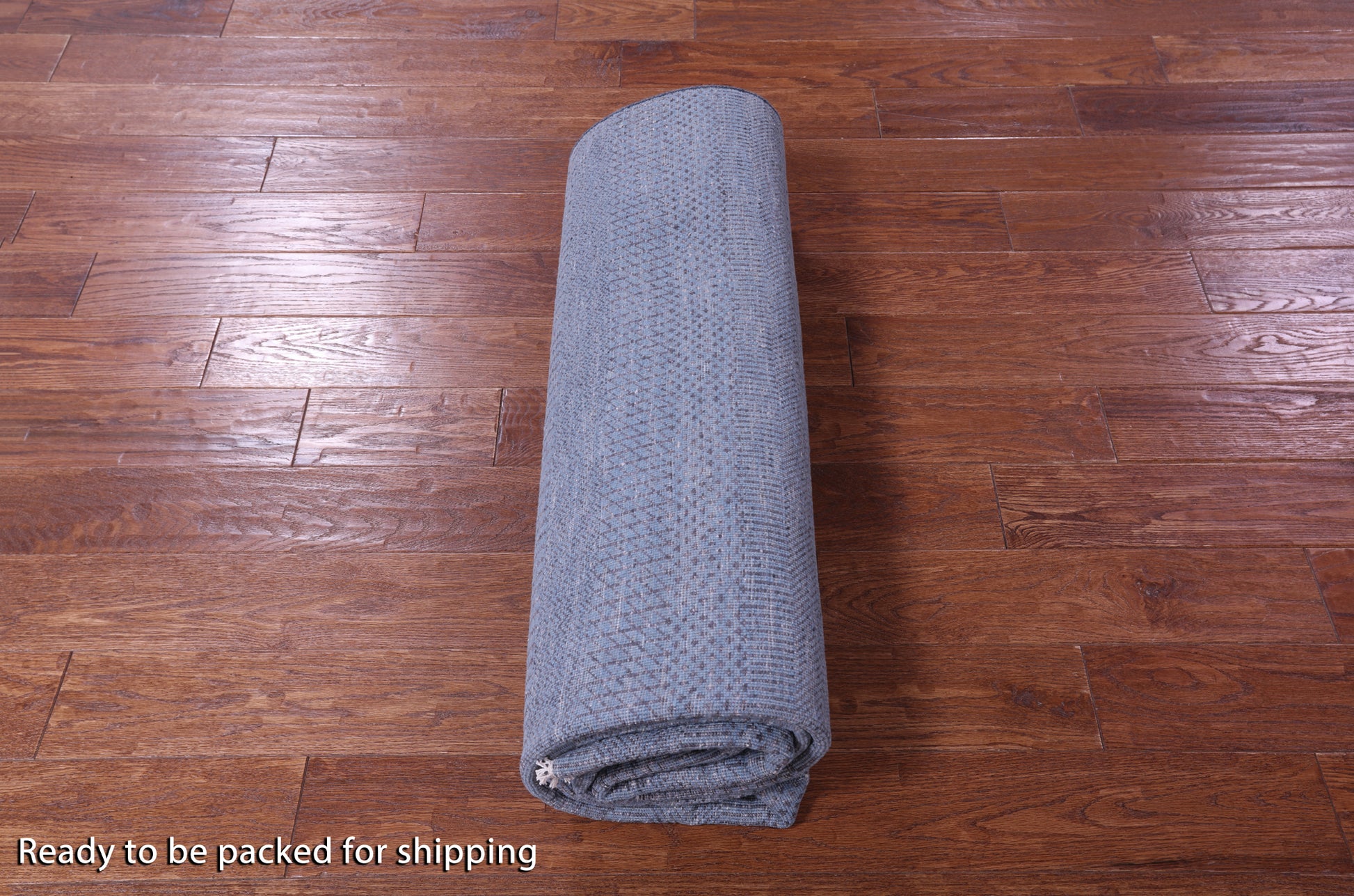 Blue Savannah Grass Handmade Wool & Silk Rug - 6' 0" X 9' 0" - Golden Nile
