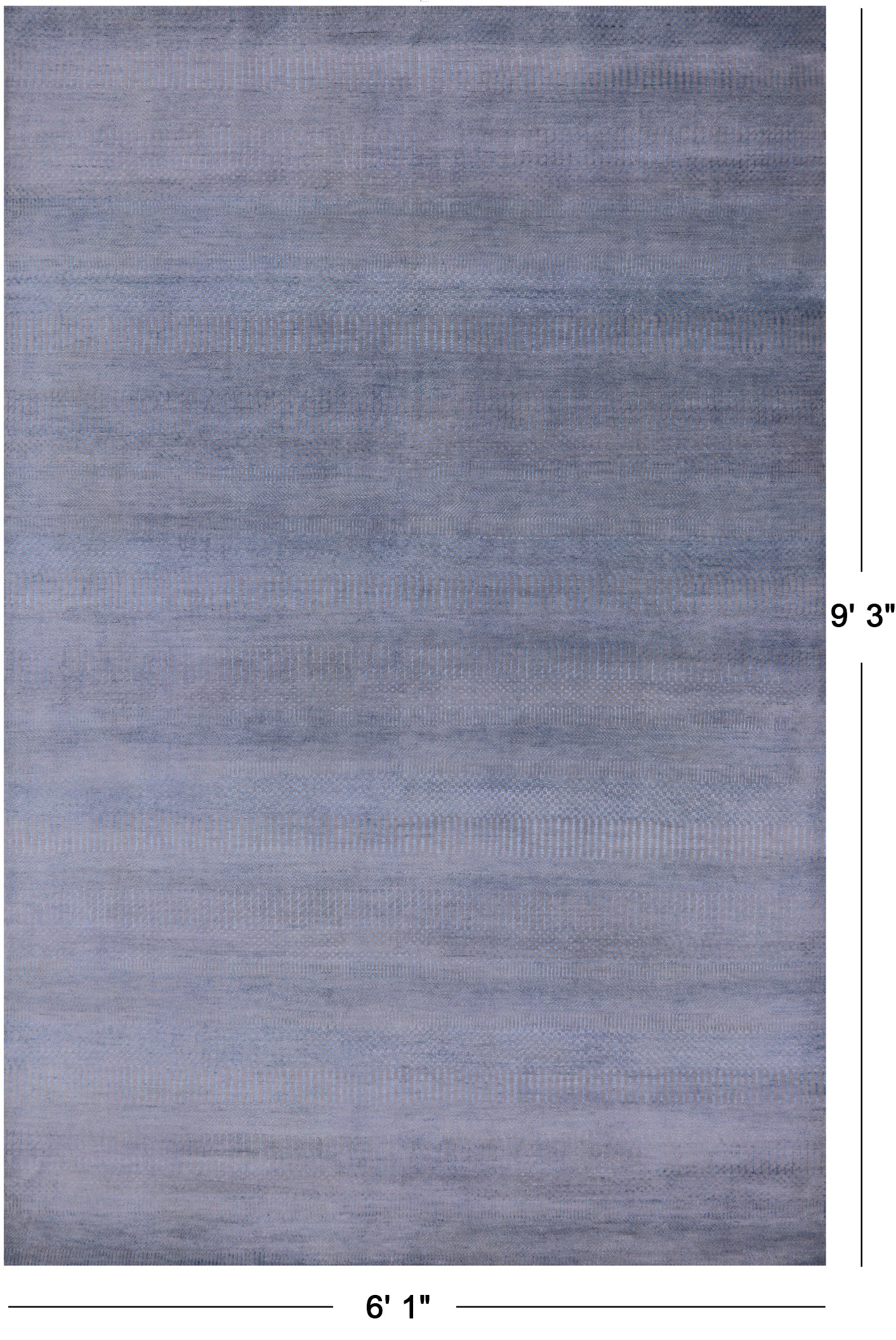 Savannah Grass Hand Knotted Wool & Silk Rug - 6' 1" X 9' 3" - Golden Nile