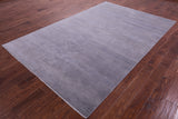 Savannah Grass Hand Knotted Wool & Silk Rug - 6' 0" X 9' 3"