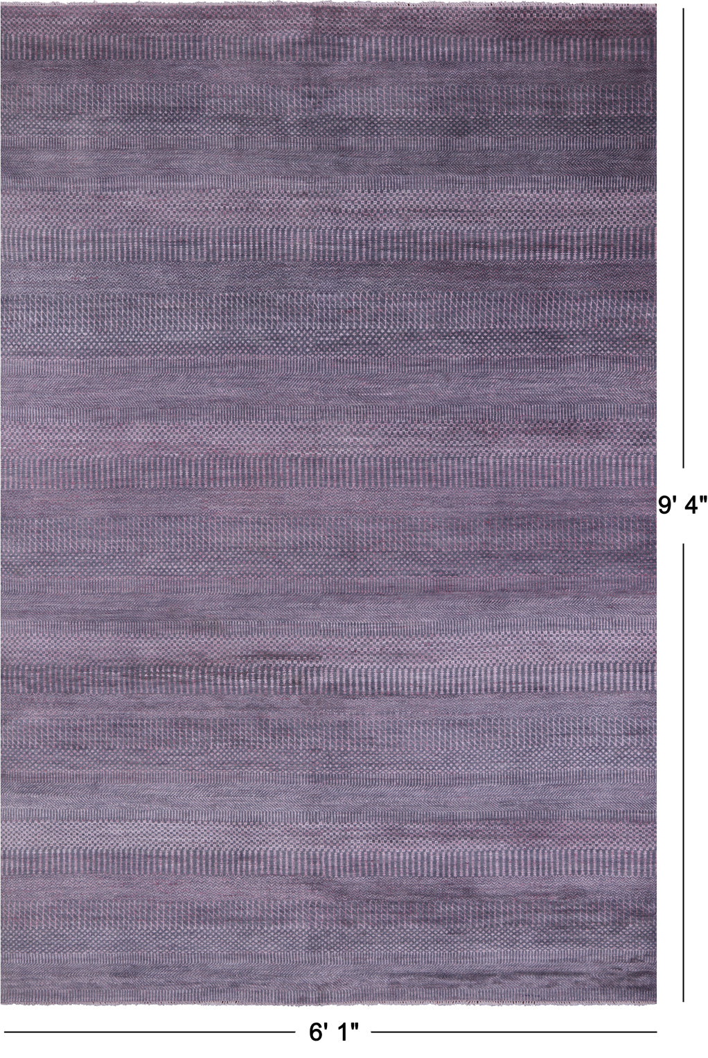 Savannah Grass Hand Knotted Wool & Silk Rug - 6' 1" X 9' 4"