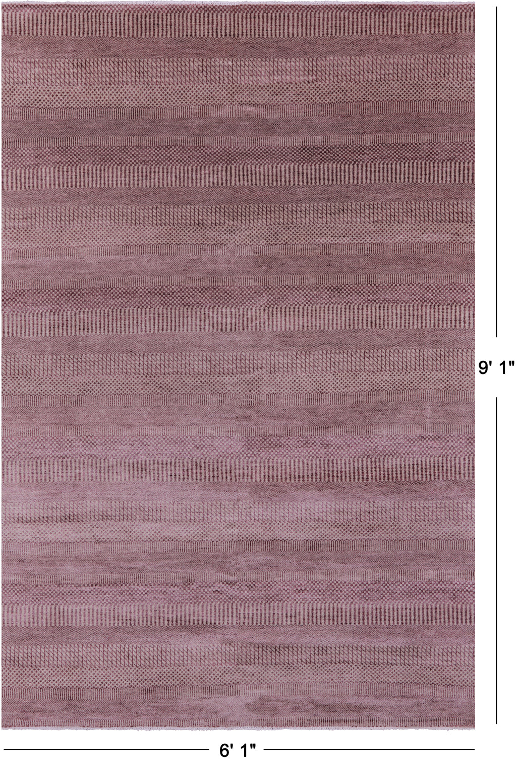Savannah Grass Hand Knotted Wool & Silk Rug - 6' 1" X 9' 1"
