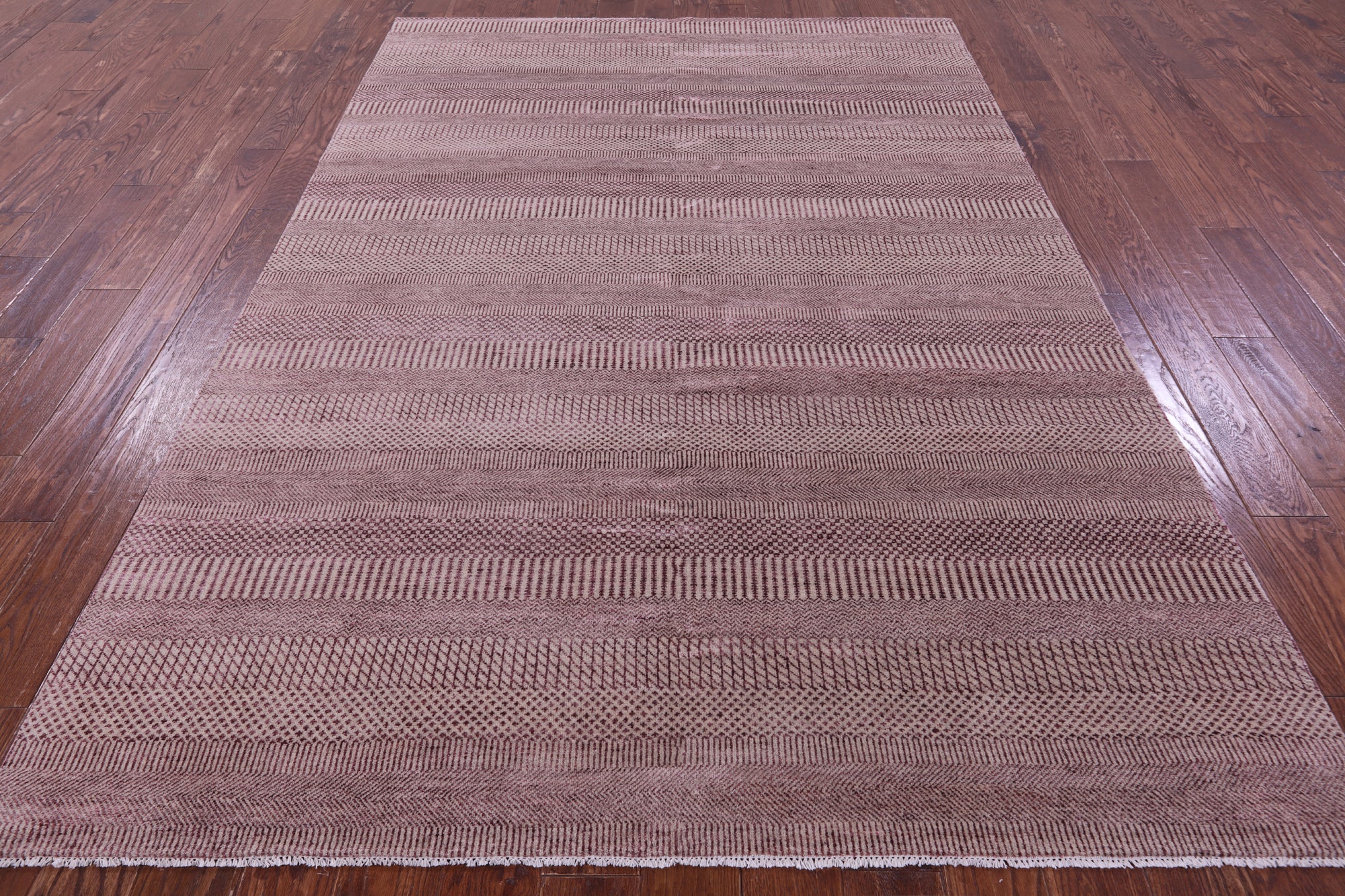 Savannah Grass Hand Knotted Wool & Silk Rug - 6' 1" X 9' 1"