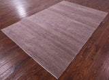 Savannah Grass Hand Knotted Wool & Silk Rug - 6' 1" X 9' 1"