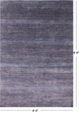 Savannah Grass Hand Knotted Wool & Silk Rug - 6' 0" X 8' 8" - Golden Nile