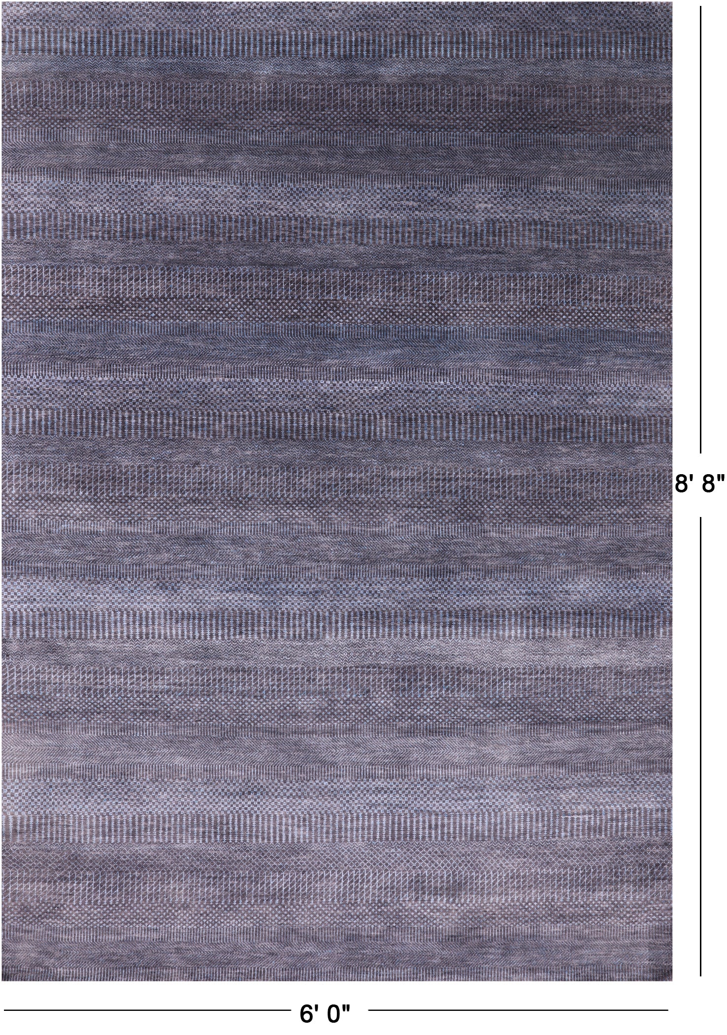 Savannah Grass Hand Knotted Wool & Silk Rug - 6' 0" X 8' 8" - Golden Nile
