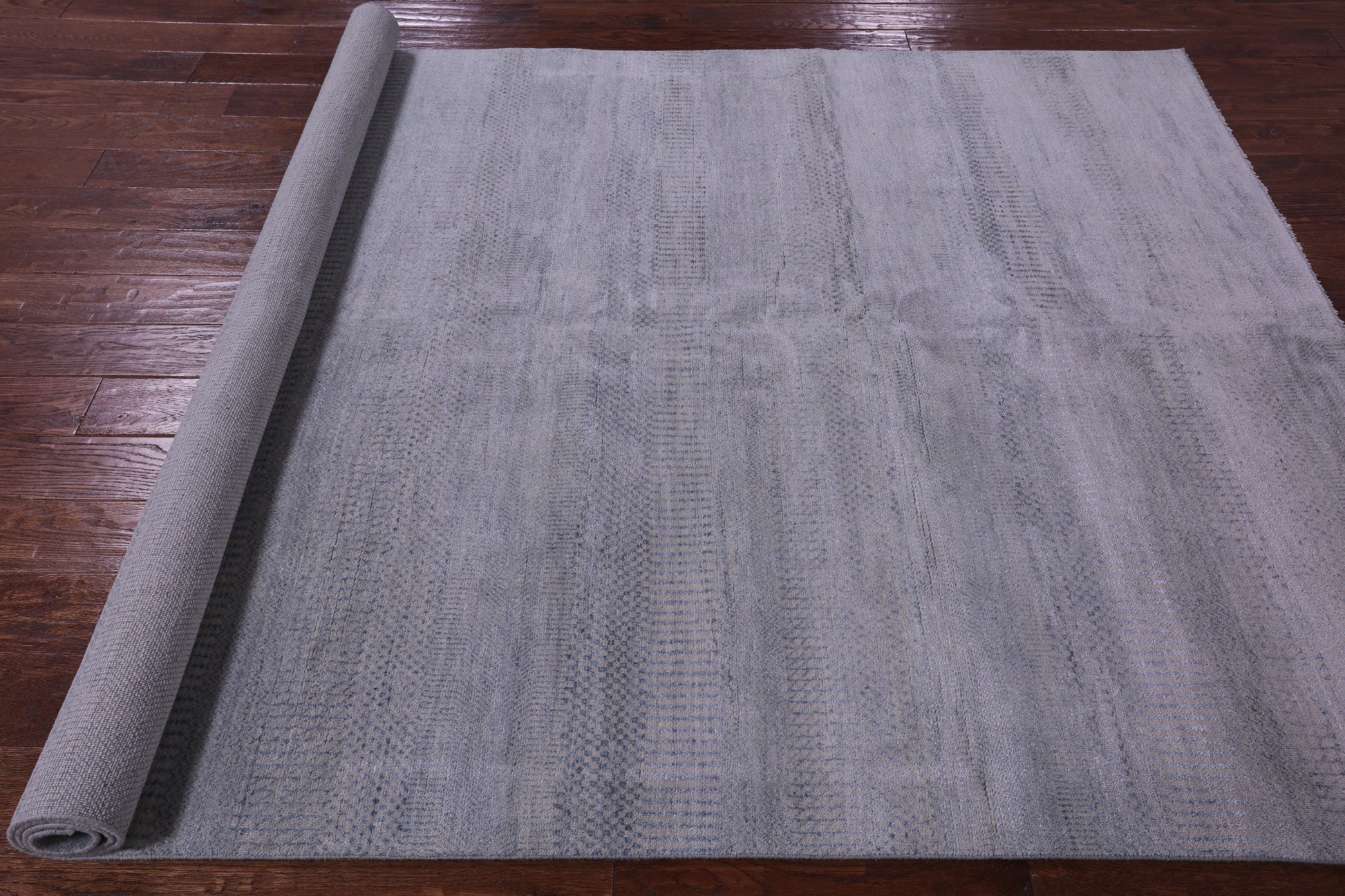 Savannah Grass Handmade Wool & Silk Rug - 6' 0" X 8' 11" - Golden Nile