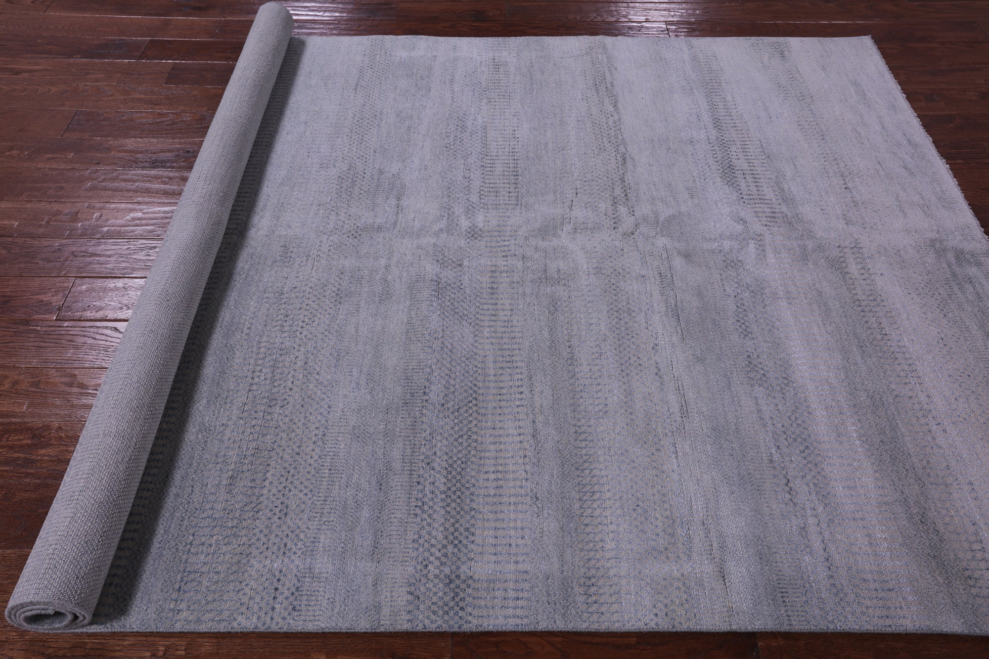 Savannah Grass Handmade Wool & Silk Rug - 6' 0" X 8' 11" - Golden Nile