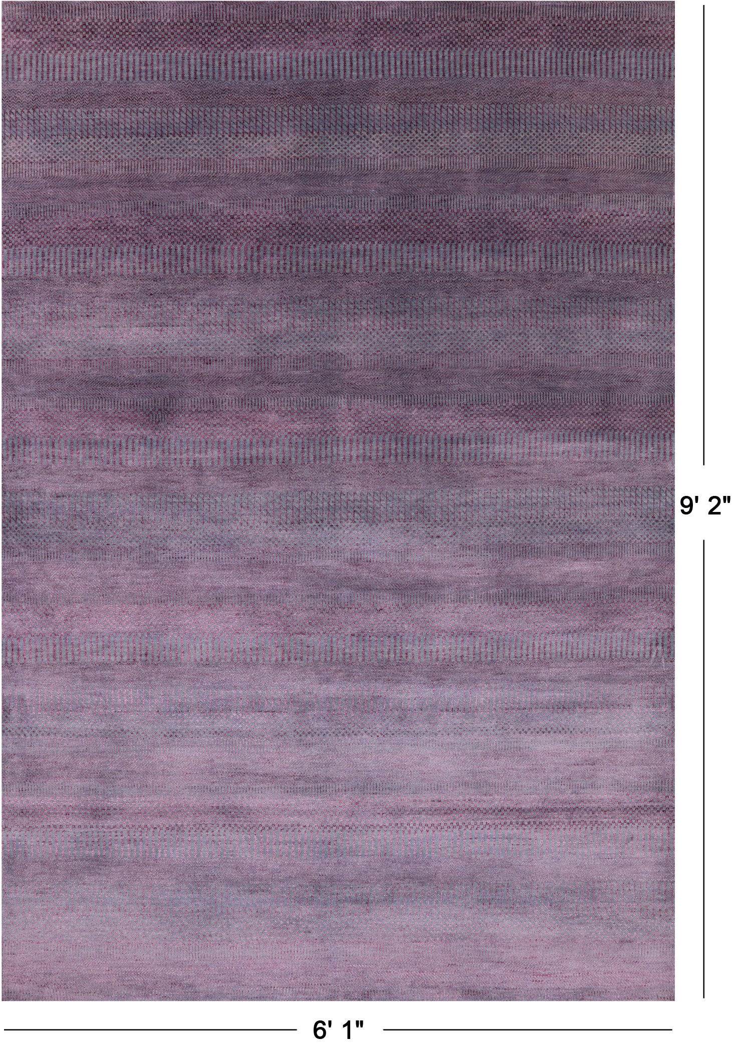 Savannah Grass Hand Knotted Wool & Silk Rug - 6' 1" X 9' 2" - Golden Nile