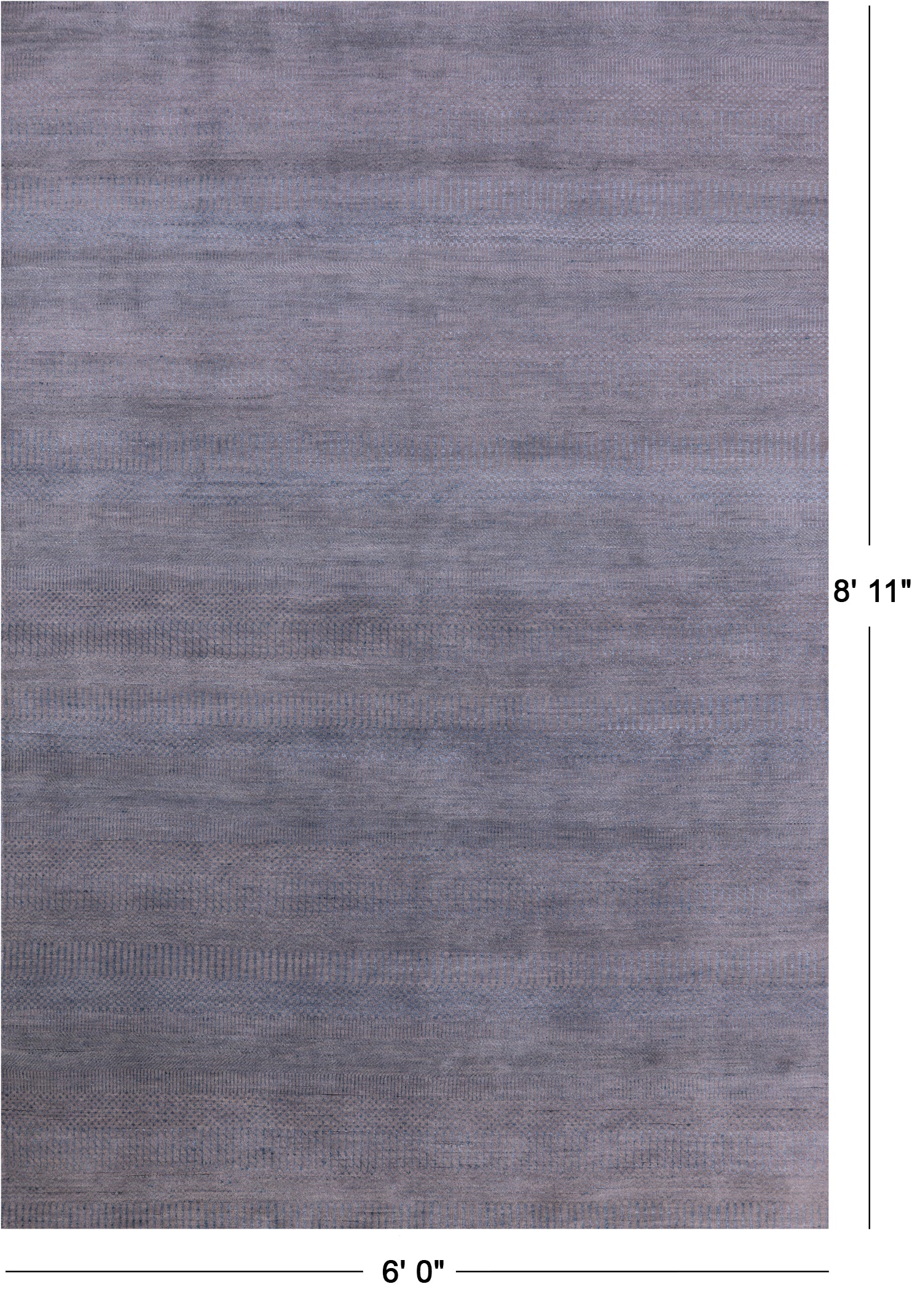 Savannah Grass Hand Knotted Wool & Silk Rug - 6' 0" X 8' 11" - Golden Nile