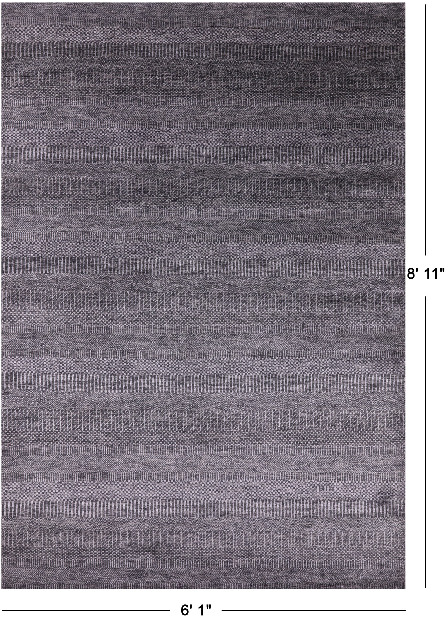 Savannah Grass Hand Knotted Wool & Silk Rug - 6' 1" X 8' 11" - Golden Nile