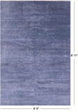 Savannah Grass Hand Knotted Wool & Silk Rug - 6' 0" X 8' 11"