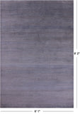 Savannah Grass Hand Knotted Wool & Silk Rug - 6' 1" X 9' 2" - Golden Nile