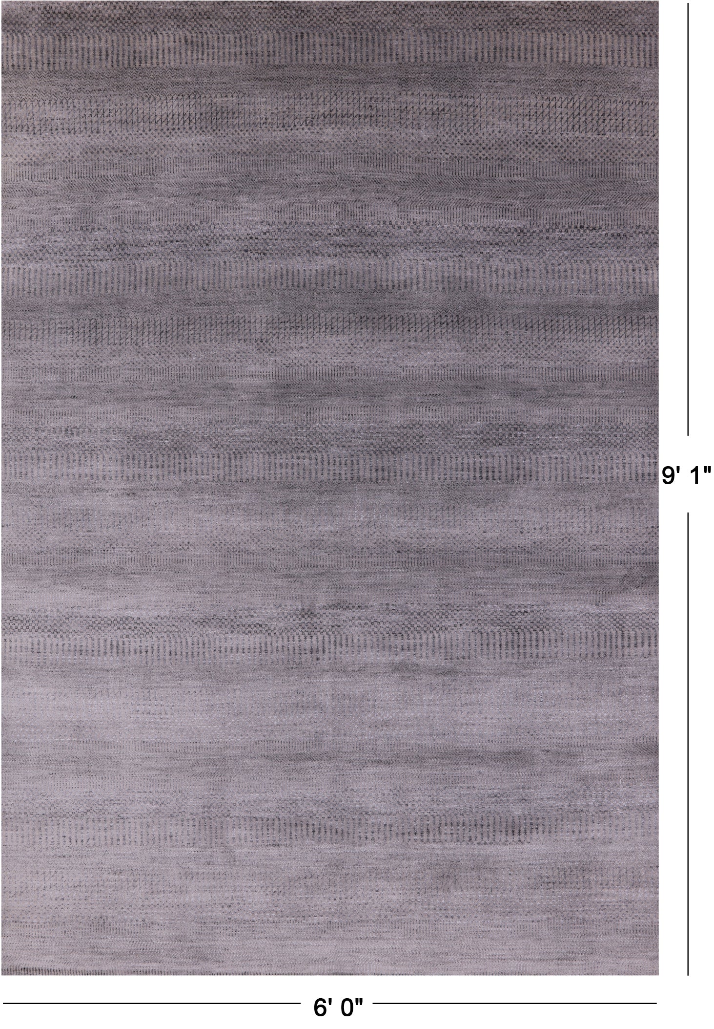 Savannah Grass Hand Knotted Wool & Silk Rug - 6' 0" X 9' 1" - Golden Nile