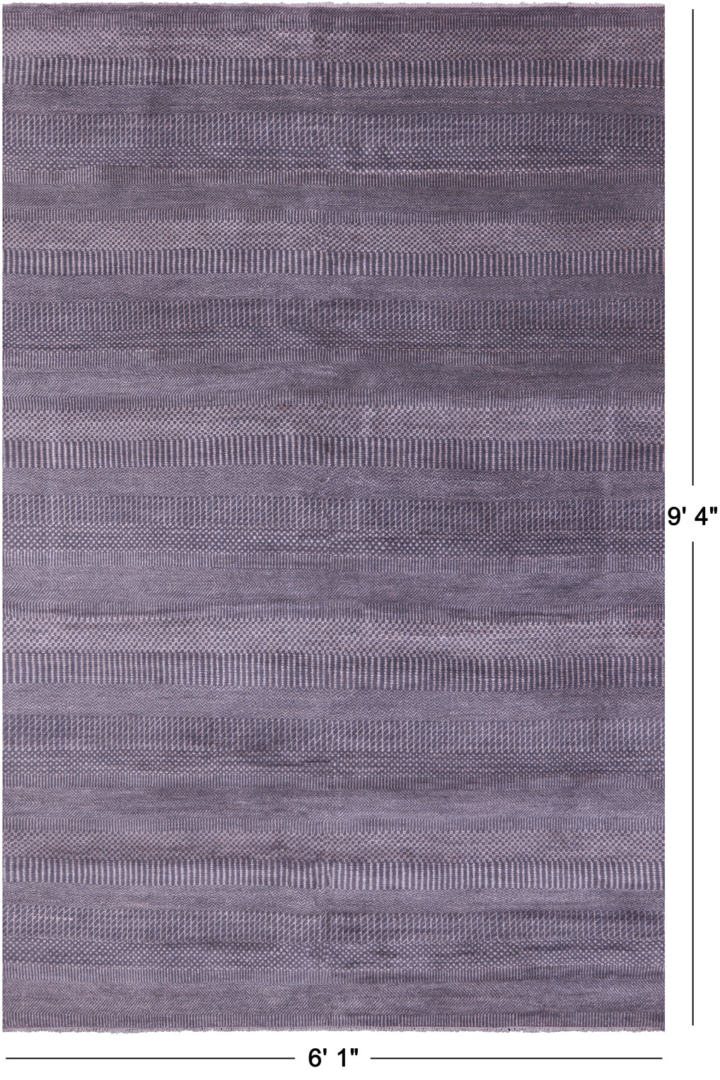 Savannah Grass Hand Knotted Wool & Silk Rug - 6' 1" X 9' 4"