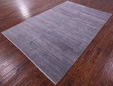 Savannah Grass Hand Knotted Wool & Silk Rug - 6' 1" X 9' 4"