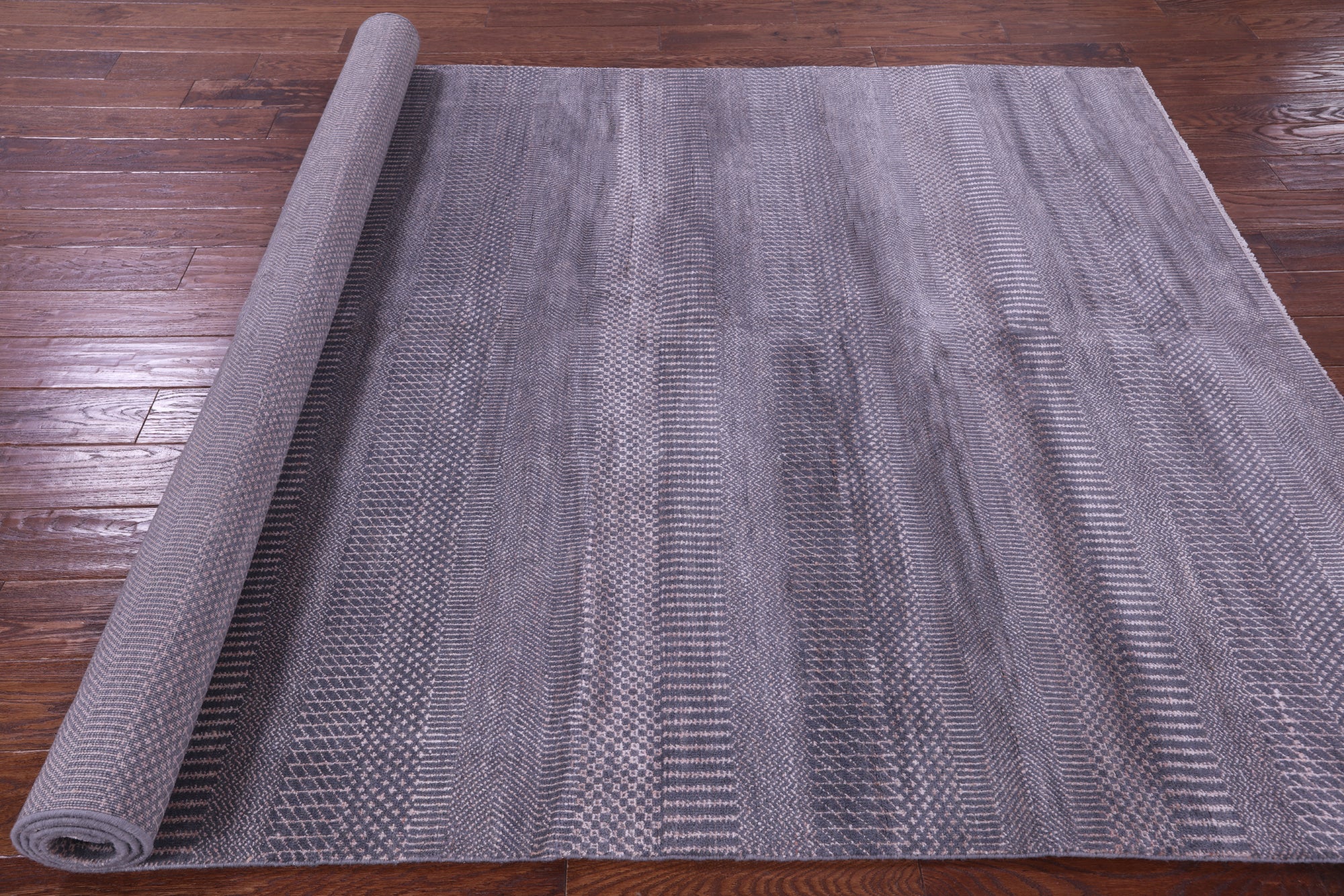 Savannah Grass Hand Knotted Wool & Silk Rug - 6' 1" X 9' 4"