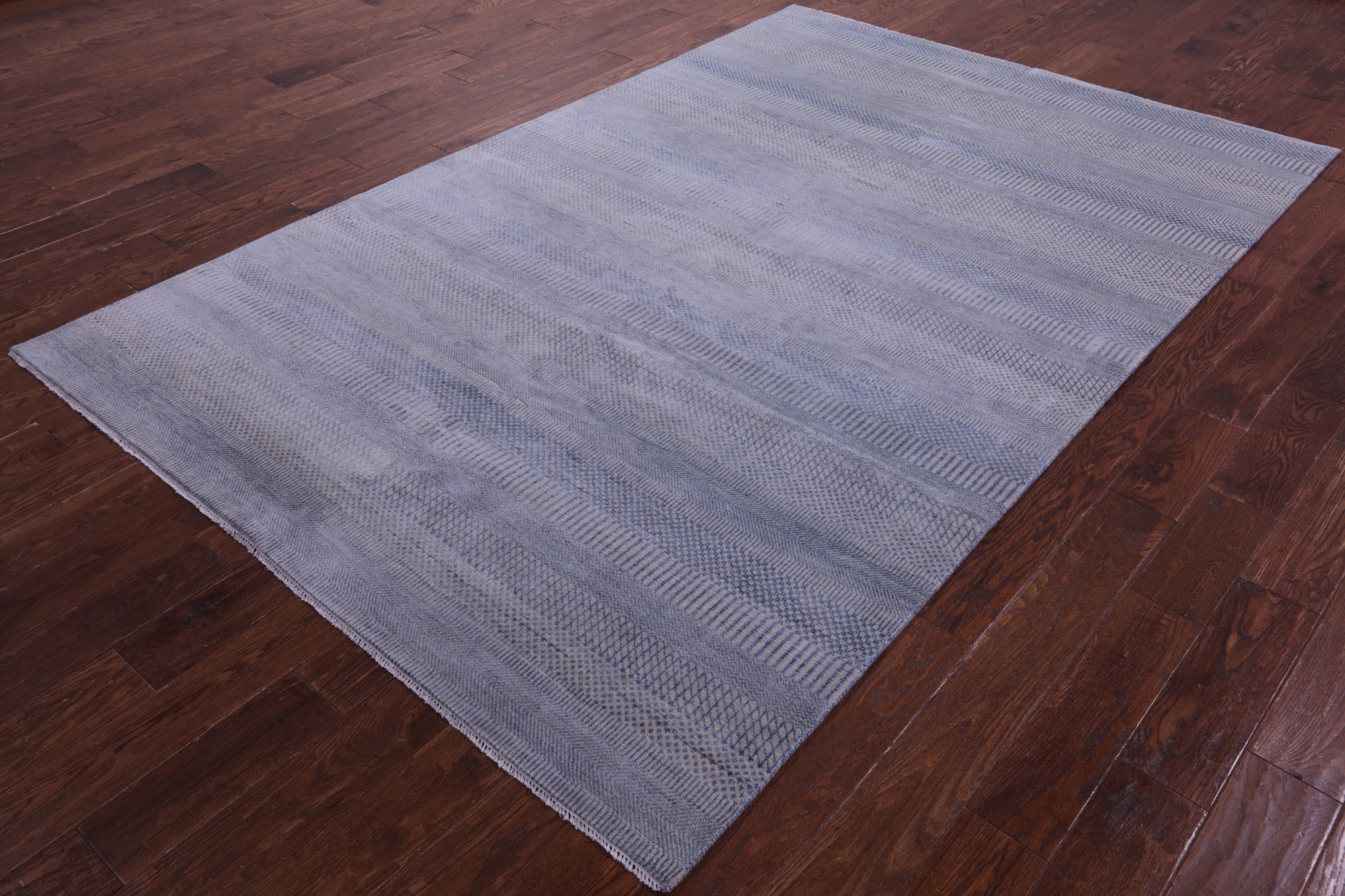 Savannah Grass Hand Knotted Wool & Silk Rug - 6' 0" X 9' 3"