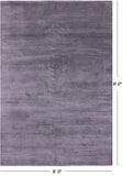 Savannah Grass Hand Knotted Wool & Silk Rug - 6' 0" X 9' 0" - Golden Nile