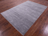 Savannah Grass Hand Knotted Wool & Silk Rug - 6' 0" X 9' 0" - Golden Nile