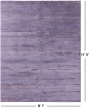 Savannah Grass Hand Knotted Wool & Silk Rug - 8' 1" X 10' 3" - Golden Nile