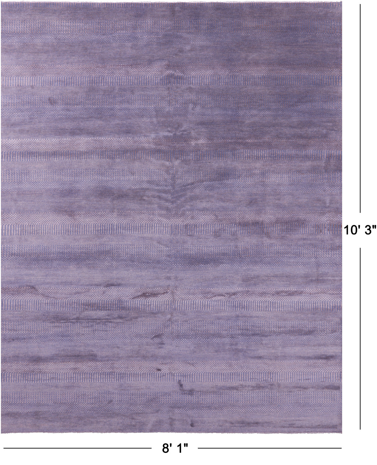 Savannah Grass Hand Knotted Wool & Silk Rug - 8' 1" X 10' 3" - Golden Nile