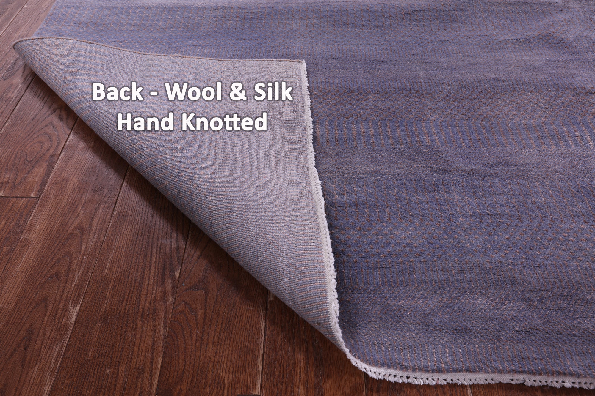 Savannah Grass Hand Knotted Wool & Silk Rug - 8' 1" X 10' 3" - Golden Nile