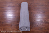 Grey Savannah Grass Hand Knotted Wool & Silk Rug - 9' 2" X 12' 4"