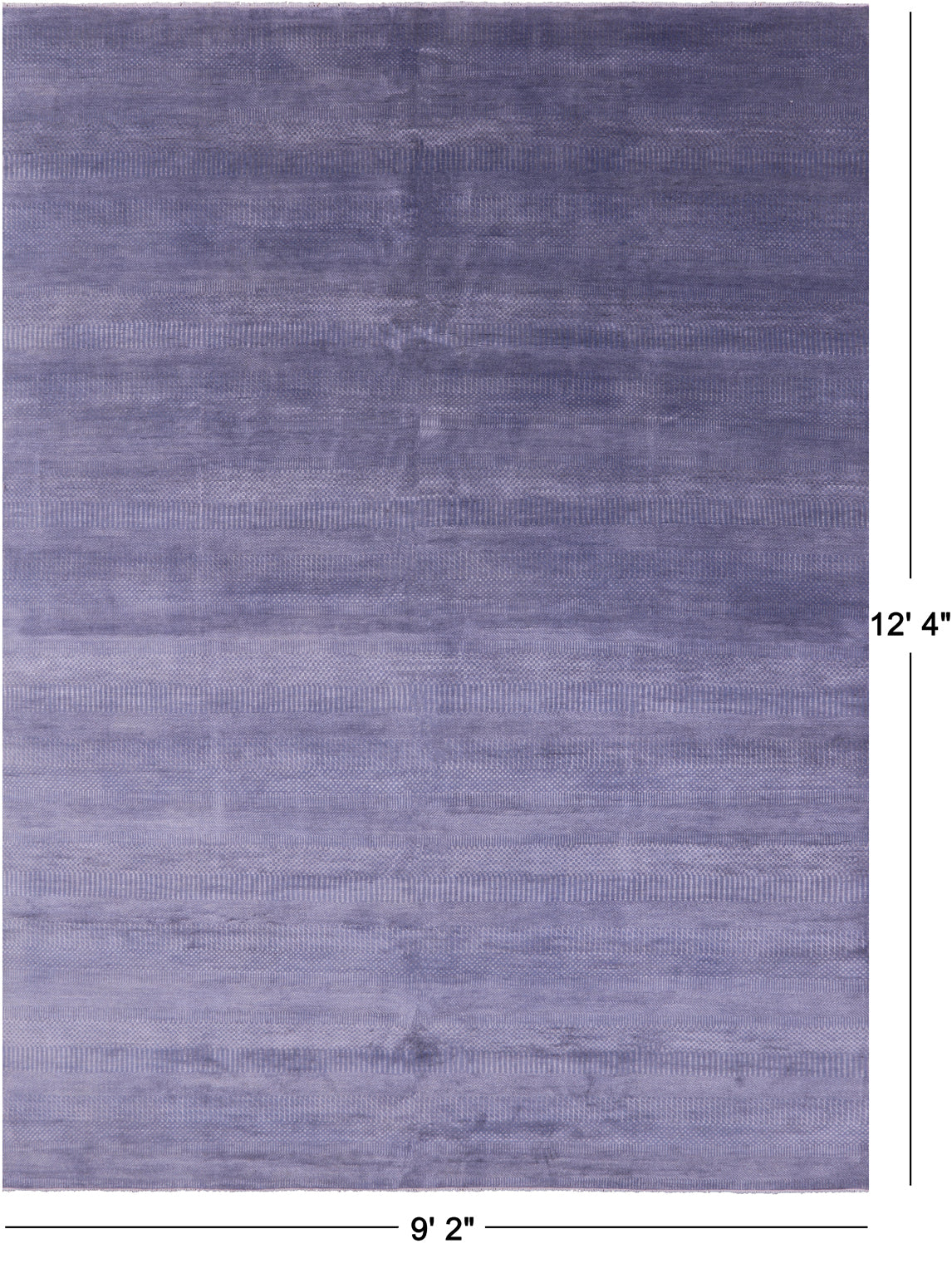 Grey Savannah Grass Hand Knotted Wool & Silk Rug - 9' 2" X 12' 4"