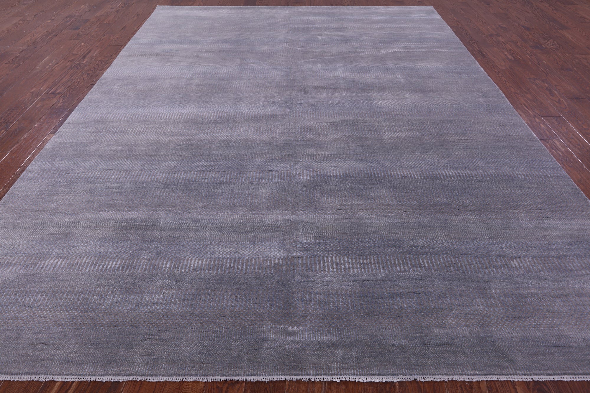 Savannah Grass Hand Knotted Wool & Silk Rug - 9' 1" X 12' 1"