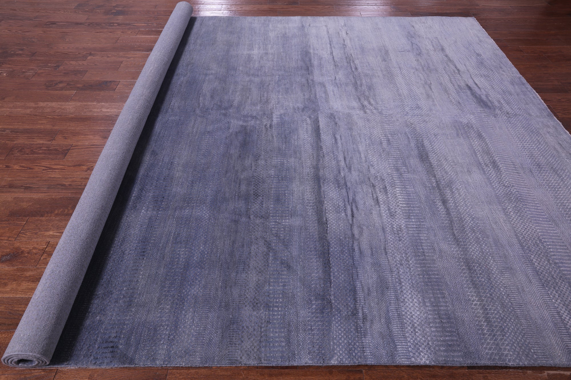 Savannah Grass Hand Knotted Wool & Silk Rug - 9' 2" X 12' 2"