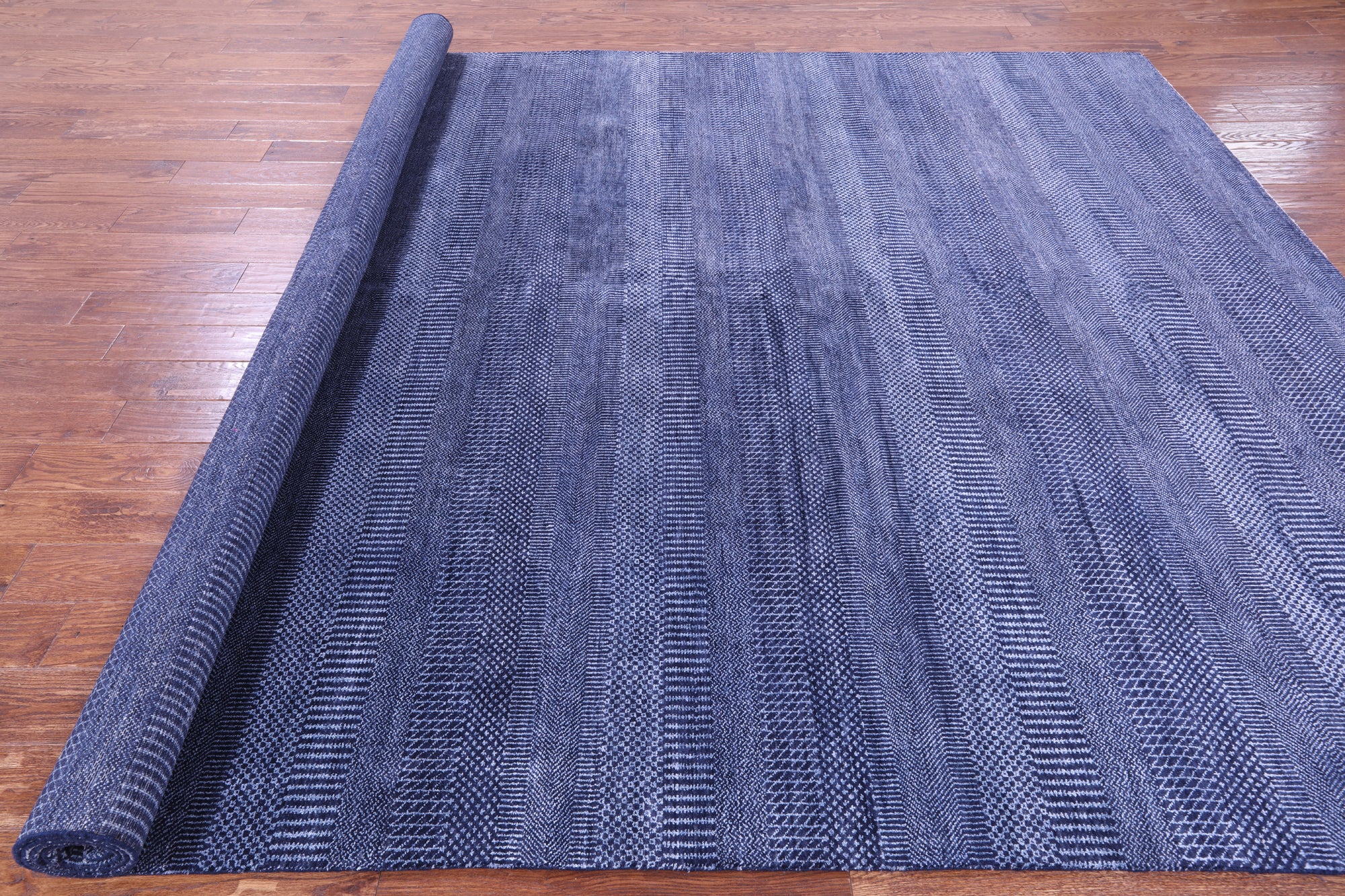 Savannah Grass Hand Knotted Wool & Silk Rug - 9' 0" X 12' 2"