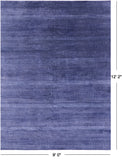 Savannah Grass Hand Knotted Wool & Silk Rug - 9' 0" X 12' 2"